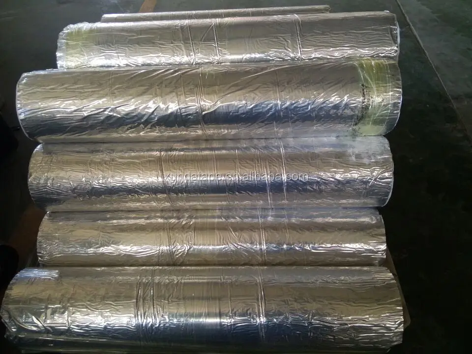 Polypropylene or aluminium foil Bitumen waterproof membrane black or sliver color