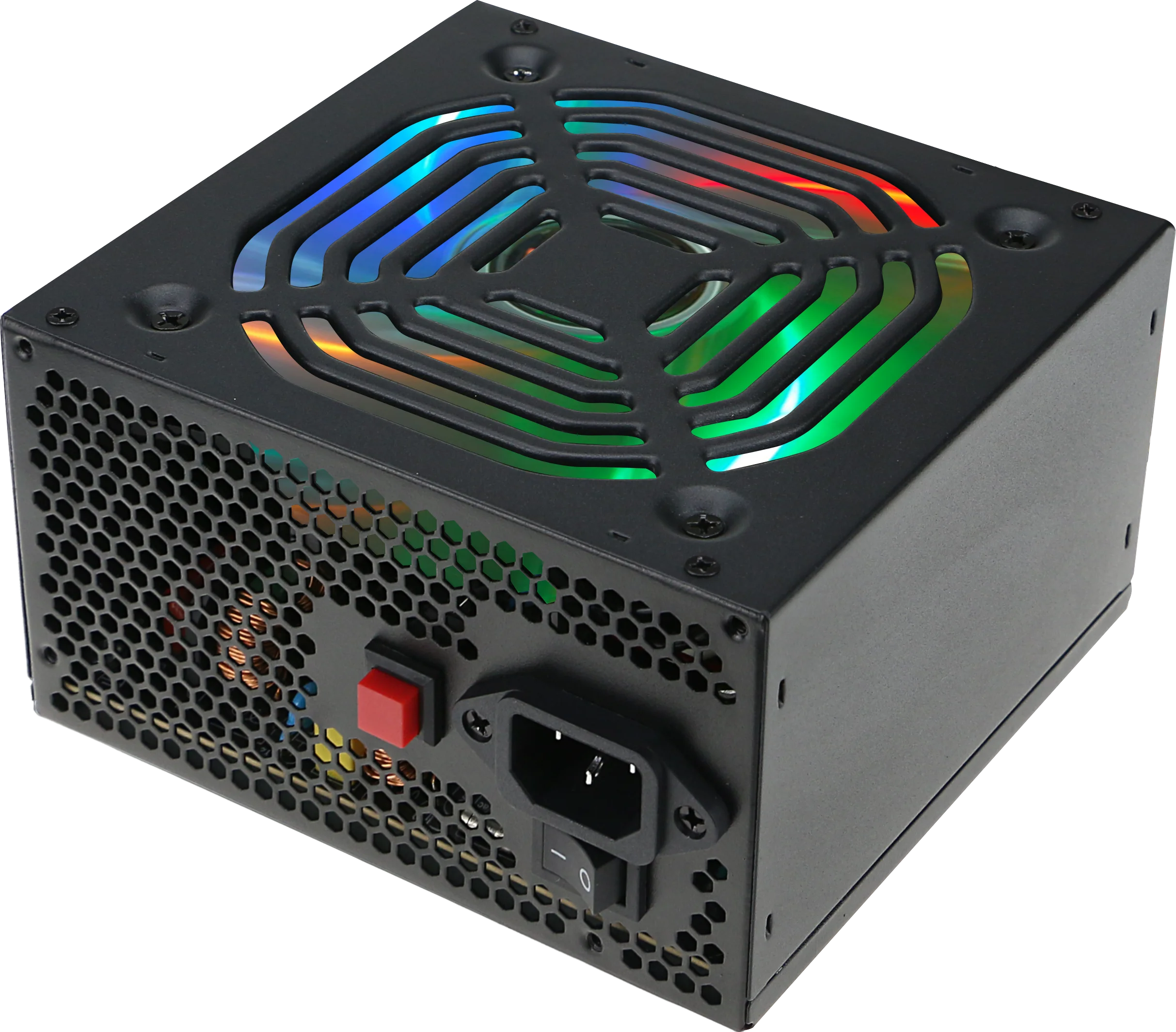 230V input ATX PSU 350W Switching Power Supply with 12cm RGB Fan EU plug