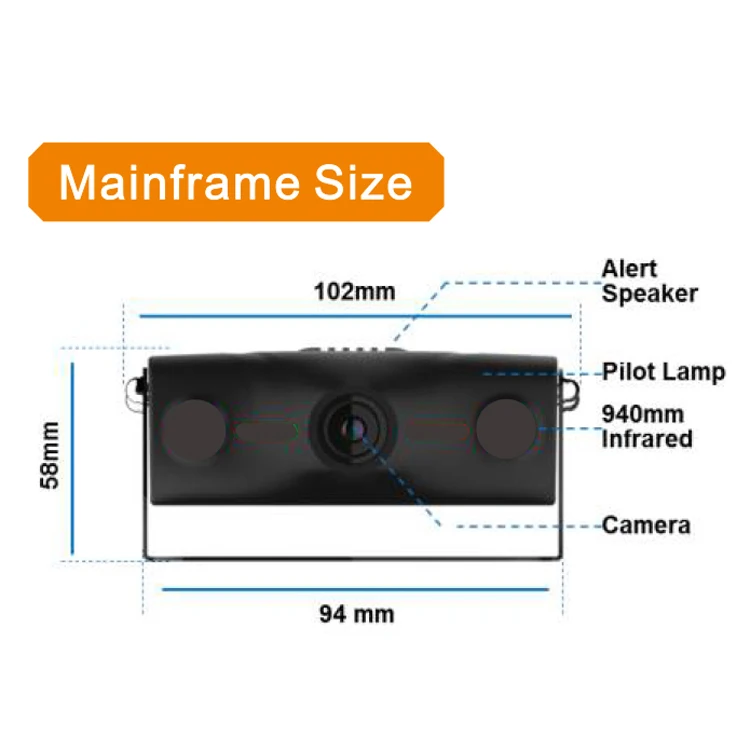 Face Detection Driver Alert Sleep Warning Device Anti Sleep Anti Driver Fatigue Alarm for Drivers Safety System