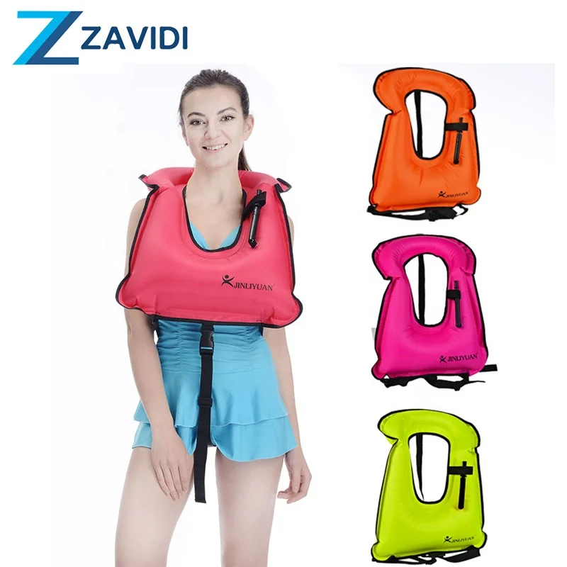 
Summer adult and child swimming snorkel inflatable life jacket 