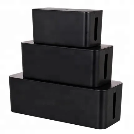 Cable Management Cord Organizer Kit Cover Conceal Hide Wire Plug Box