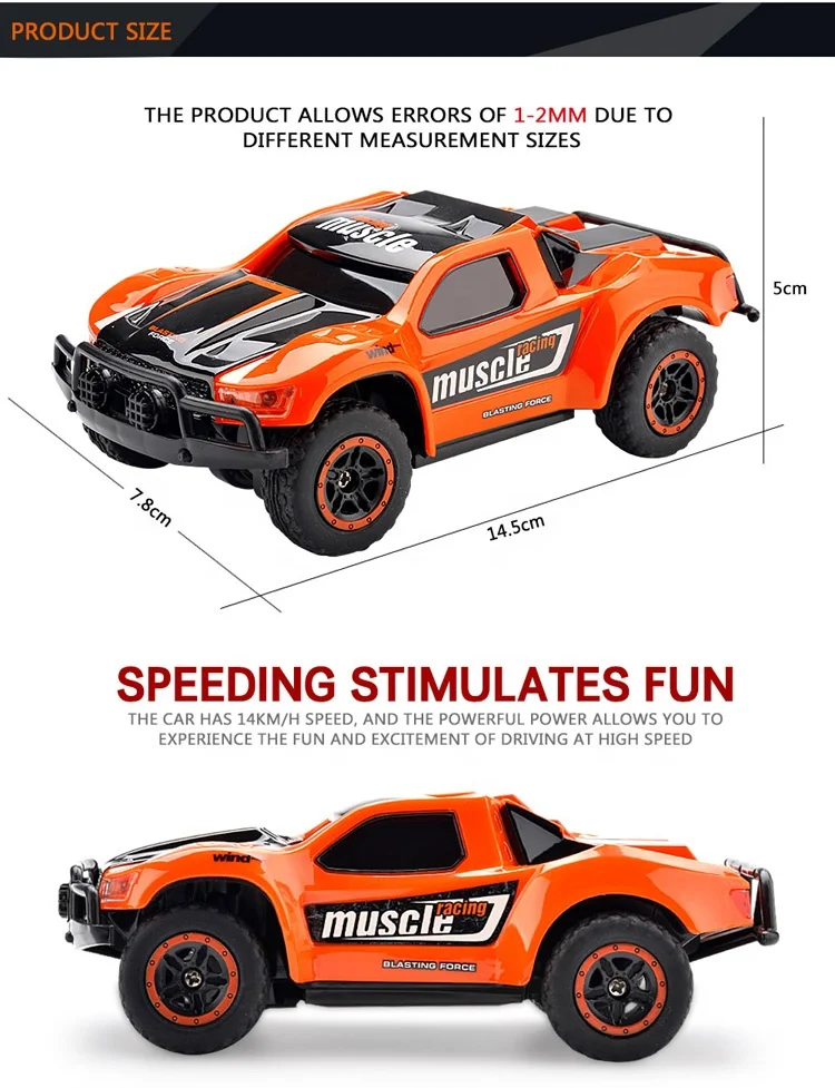 1:43 radio control toys cars 2.4G high speed racing rally trucks for kids HB-DK4302