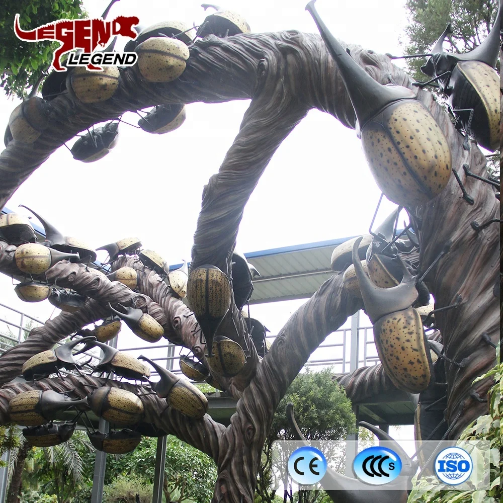 Museum decoration animatronic 3D fiberglass insect for sale