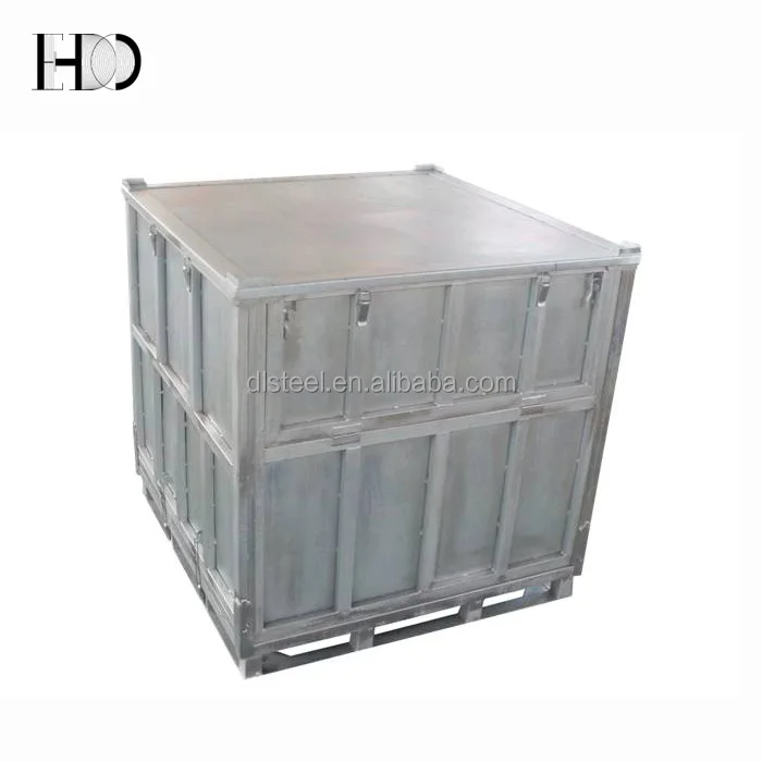 Saving Space-Carbon Steel Foldable IBC Container 1000L