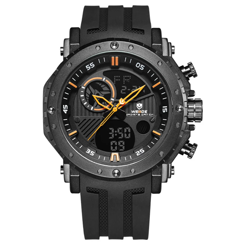 WEIDE WH6903-5C Clock Luxury Mens Watch Silicone Sport Dropshipping New Design Cool Horloge Watches Men China Watch Factory