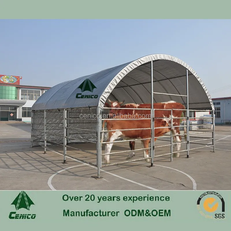 Стальная рама скота жилищного строительства жилья. Ранчо загона для
