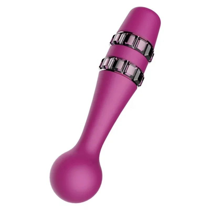 In Stock Wholesale Crystal Romantic Violet Massager Vibrator Electric  Women G-Spot Vagina Dildo Vibrator Adult Sex Toys