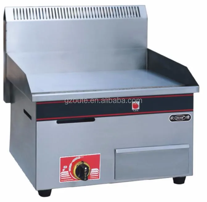 Counter Top Stainless Steel Flat Gas Griddle Commercial Pancake Steak LPG Griddle Grill Half Flat Half Grooved  Hot Plate