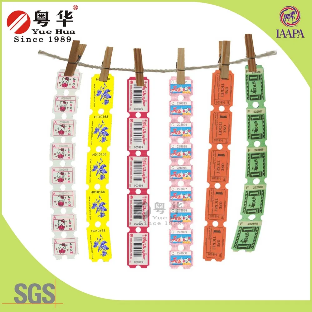 
Custom cheaper 180g amusement Redemption ticket for arcade game machine and slot game machine 
