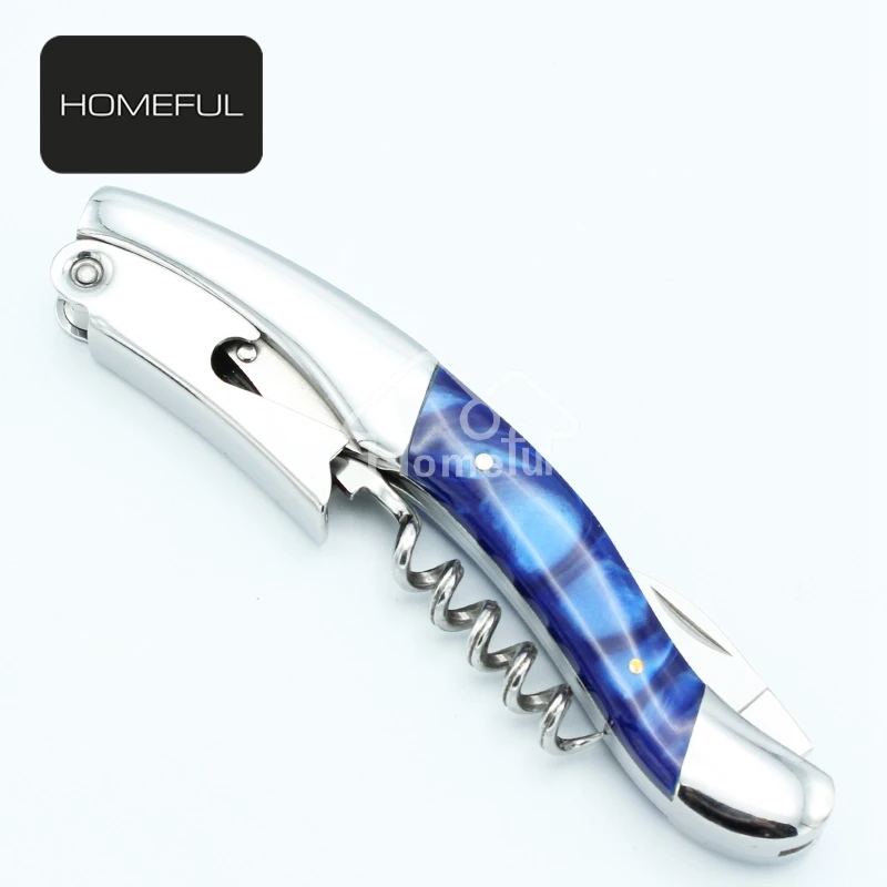 Premium multifunctional stainless steel can opener corkscrew
