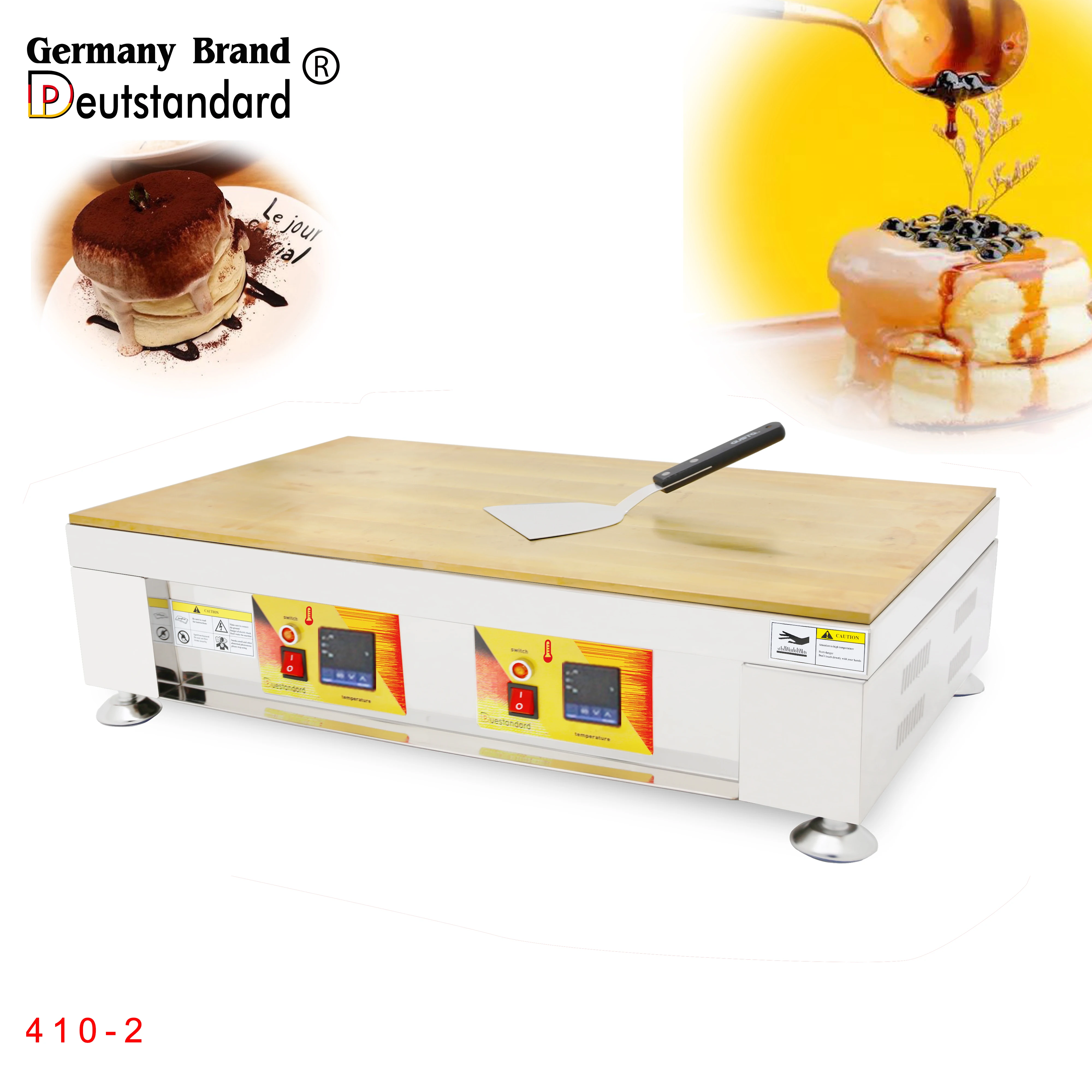 Digital copper baking plates souffle machine mini waffle pancake maker machine commercial griddle