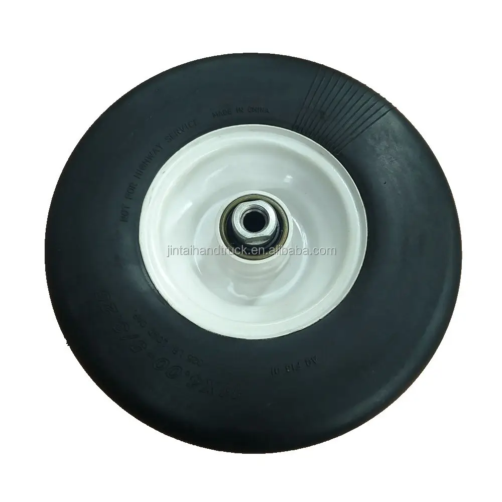 Zero Turn commercial mower tires smooth Flat free rubber tire 11x4.00-5/3.25 semi pneumatic rubber wheel No flat tire 11x4-5