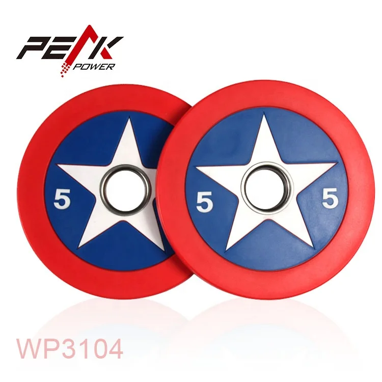 PeakPower Капитан Америка 4 держатель Полиуретановое Оборудование для тренажерного зала пластина для тяжелой атлетики