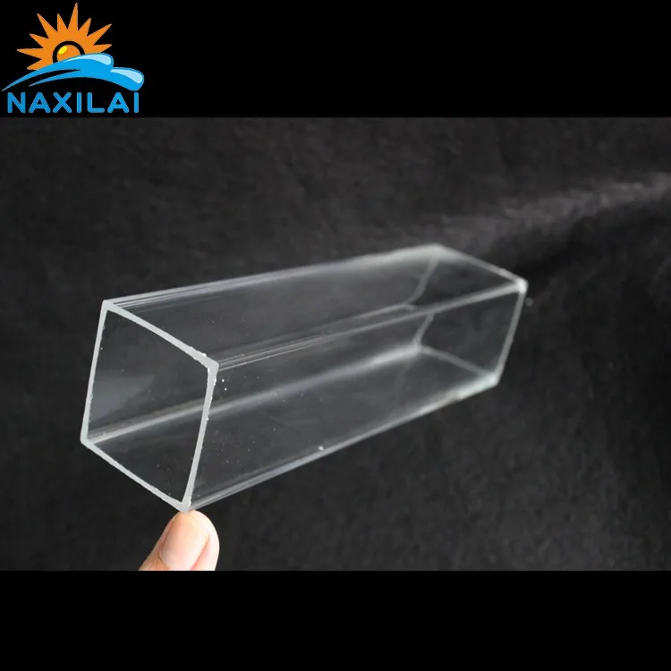 Naxilai Manufacture Transparent Extruded Acrylic Square Tube Cast Clear Solid AcrylicTube Acrylic Tube Clear Pmma Pipe