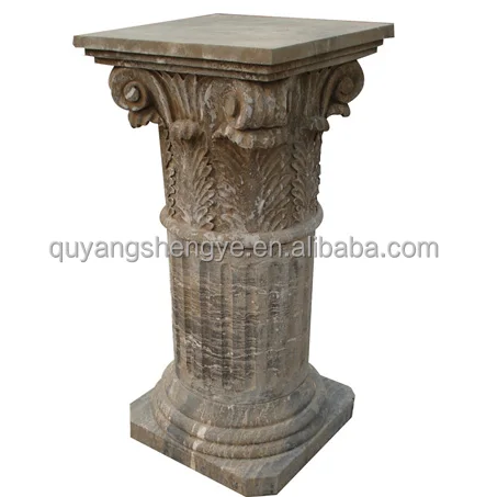 
white granite stone gate pillars 