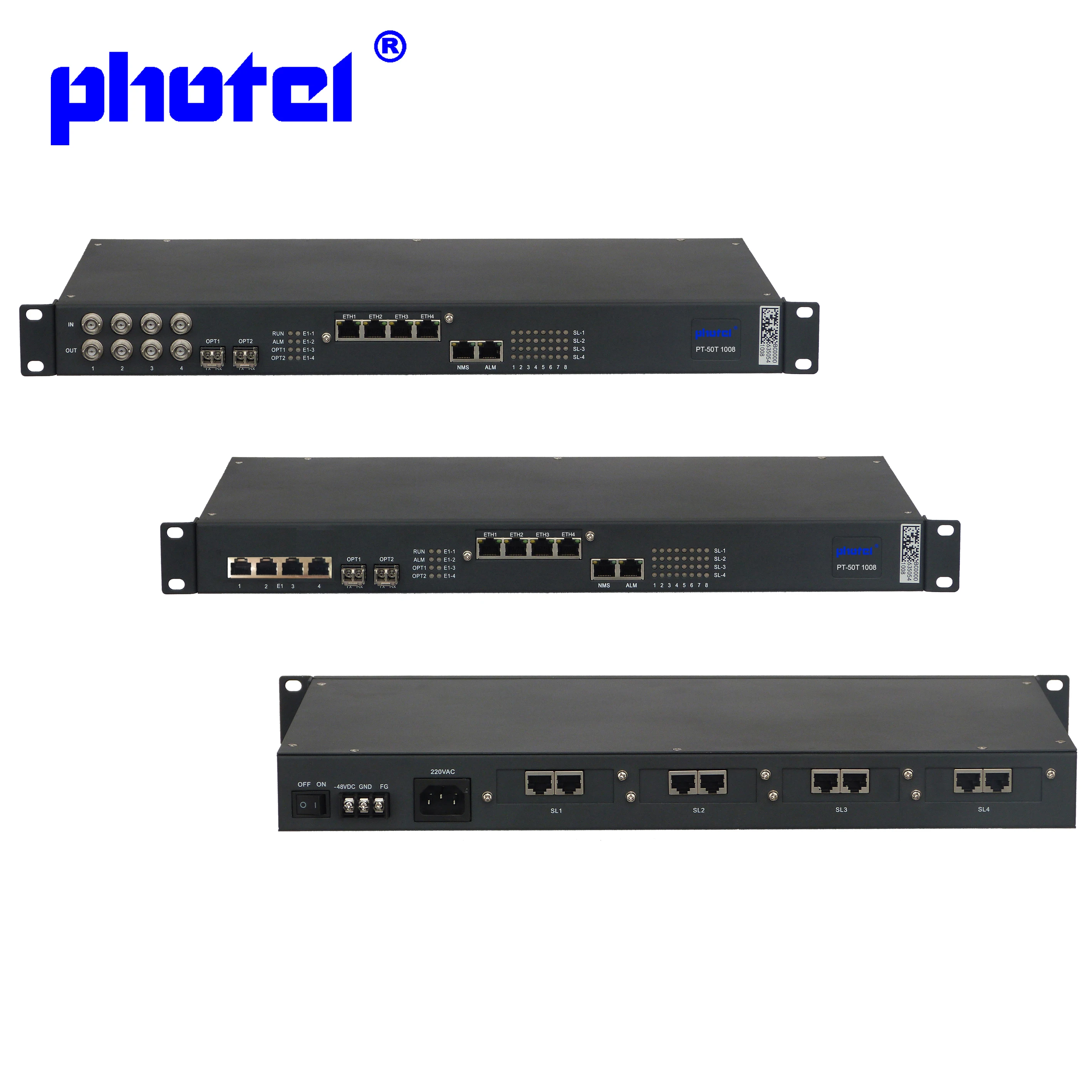 
30 FXS/FXO/E&M+4E1+4ETH pcm multiplexer 1~30 channel 2/4 wire E&M to fiber optical 