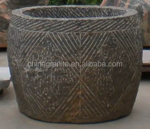 Chinese antique limestone stone water trough for sale