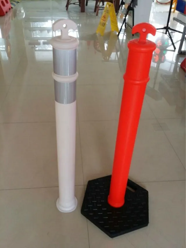 pu flexible post 120 cm warning post flexible with rubber base 80 cm parking post