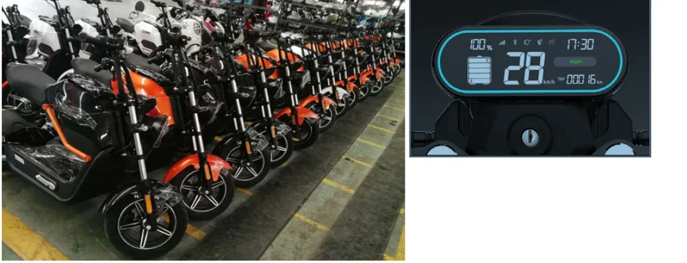 Best miku max 2 wheel electric motorcycle scooter 800W for adult with 20ah Lithium battery