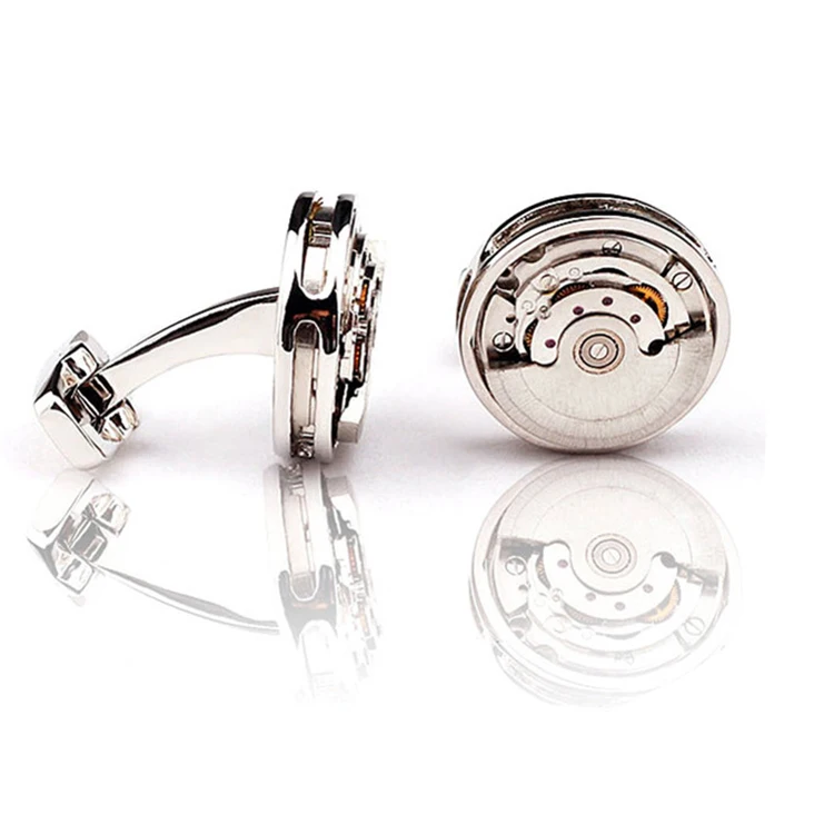 Wholesale Watch Mechanism Cufflinks,Mechanical Steampunk Cufflinks