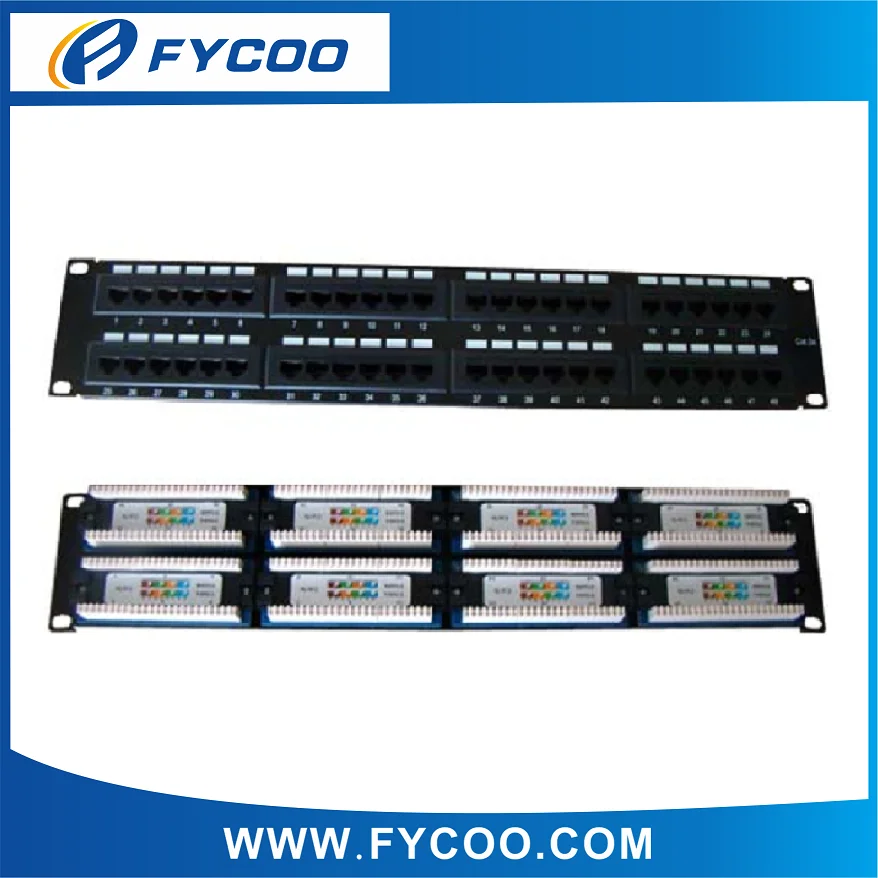 Cat5e UTP 48 порт патч-панель (двойное использование