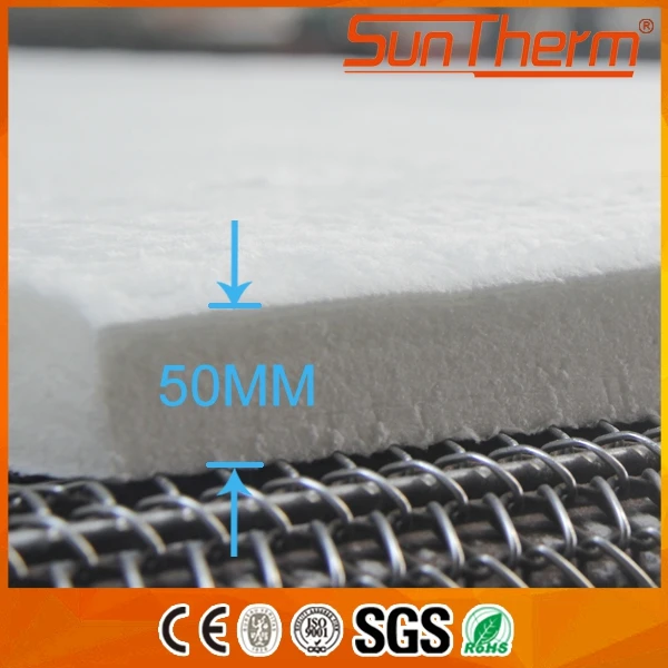 Фабричное теплоизоляционное покрывало из керамического волокна 1260C, покрывало из керамического волокна