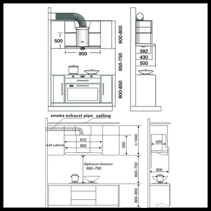 Hot Sale Simple Stainless Steel Range Hood