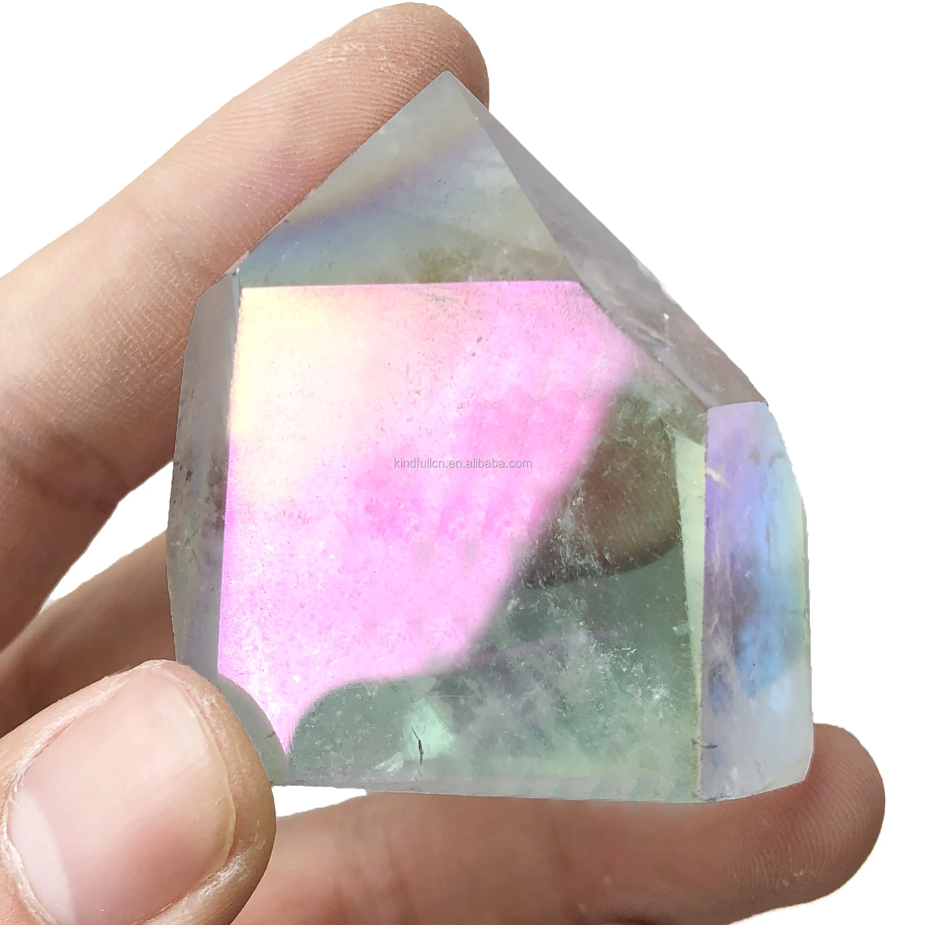 
Manufacturer direct bulk sale natural angel aura clear quartz point wand aura healing crystal point tower for decoration 
