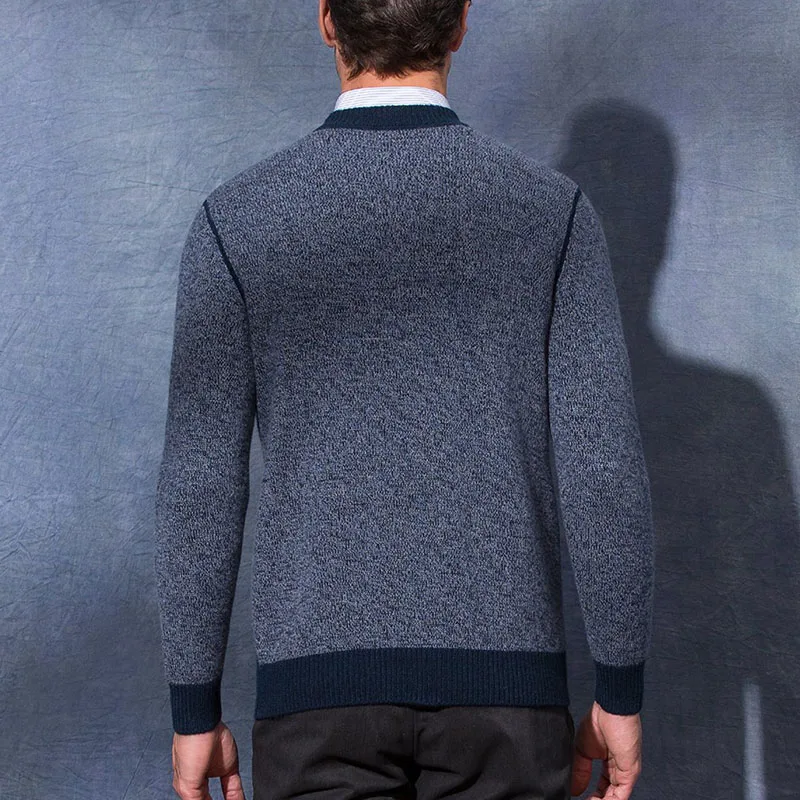 Pure merino wool  autumn and winter warm sweater youth thick sweater