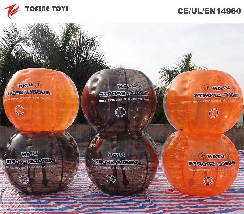 adult size human inflatable bumper bubble knocker ball