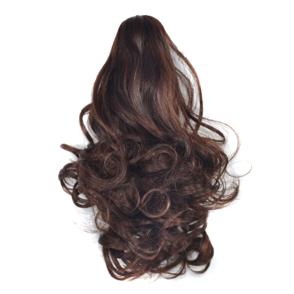 Лидер продаж, наращивание волос на шнурке, синтетические волосы, короткий кудрявый хвост, Синтетический хвост