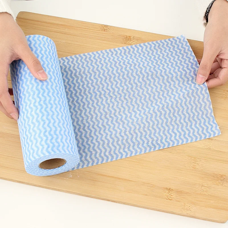 2018 new design disposable non woven towel wholesale kitchen cleaning cloth dish wipes