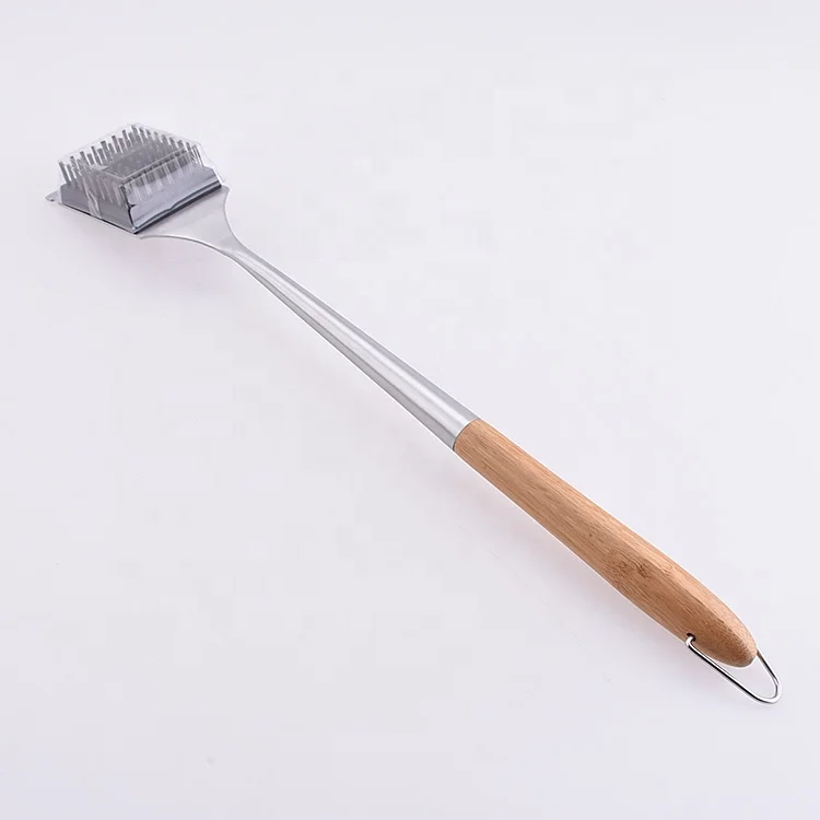 5 шт сделанных из нержавеющей стали с бамбуковой ручкой посуда аксессуары для кемпинга на открытом воздухе кухонная утварь набор для барбекю Посуда Набор инструментов для барбекю