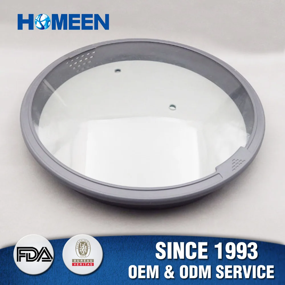 Cookware Parts With Silicone Ring Universal Pan Glass Lid For Cookers