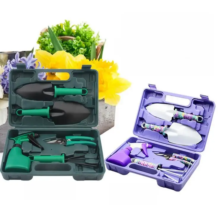 wholesale outdoor mini hand tools set 5 pcs multifunction women garden tool set with bag