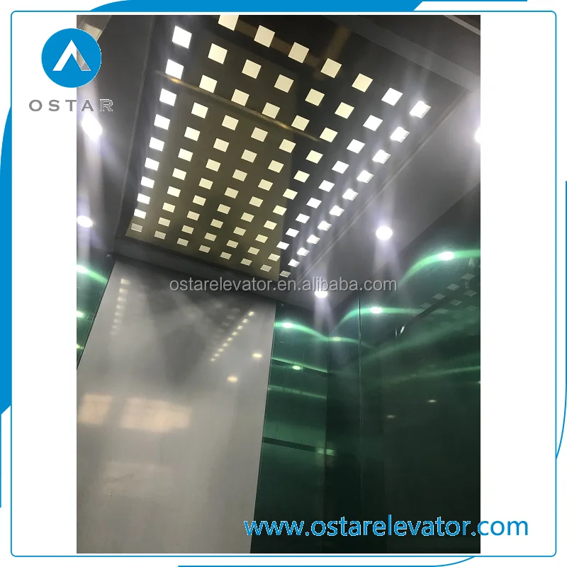 
Golden Etching Passenger Elevator Cabin 
