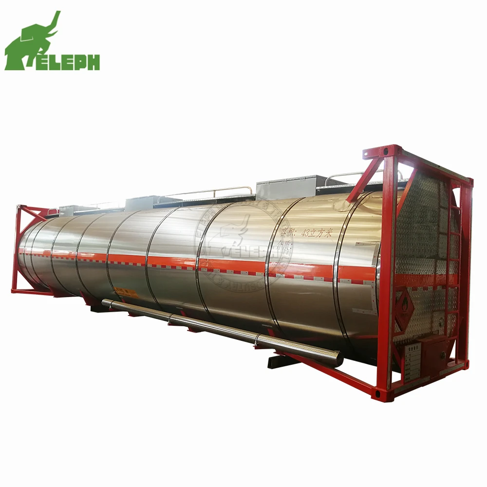 50 M3 Insulated Fuel Tank Semi Trailer Aluminum Alloy Tank Container