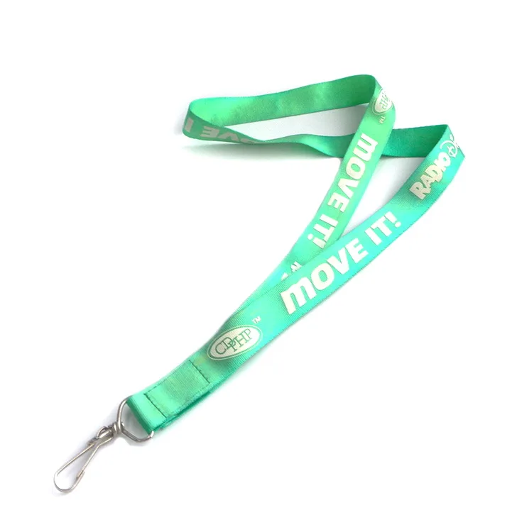 Высококачественный шнурок от поставщика на заказ, чистый нейлоновый полиэфирный наручный брелок, медальон, значок на шею, ремешок, держатель для удостоверения личности, логотип, шнурок