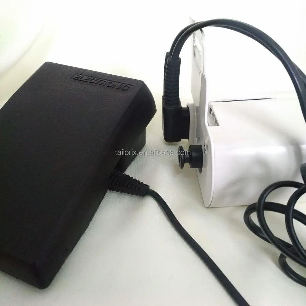 Cheap plastic speed controller foot pedal, controller pedal complete with power lead, an addition to household sewing machine