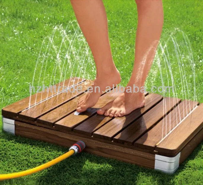 Outdoor furniture garden square base wood plastic outdoor shower
