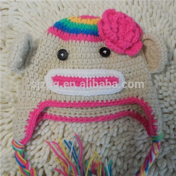 горячая продажа ребенка шляпе чисто ручной работы крючком с цветком