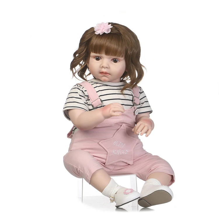 Christmas new toys lifelike real soft silicone reborn baby doll