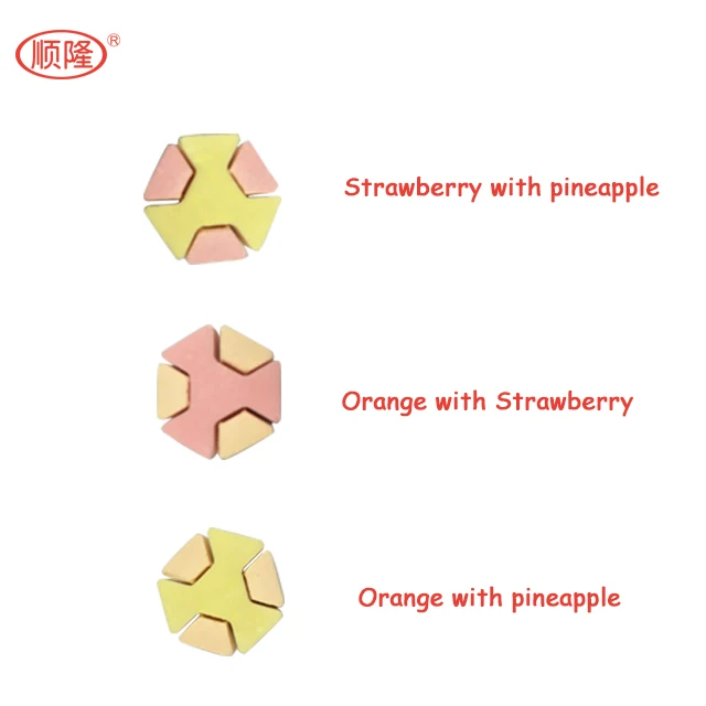 Mix Fruit Flavor 4D Pressed Block Candy Match Your Favorite Tastes/DIY candy