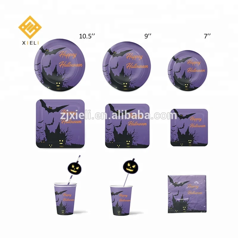 Hot Sale Party Decoration Halloween Tissue Paper Fan For Saints Day Nursery Party Decorations