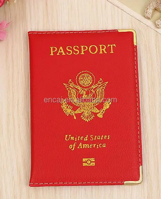 Encai Wholesale America Passport Holder Cheap USA Passport Cover