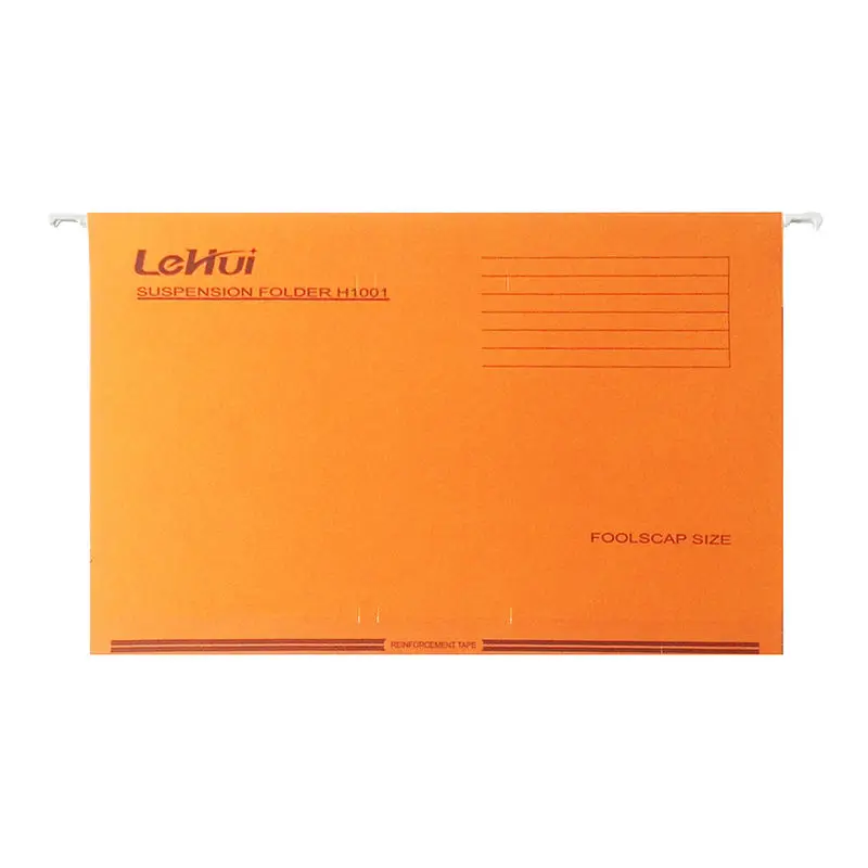 Eco-Friendly Assorted Color 230gsm Paper Hanging Suspension Files Folders For School Office