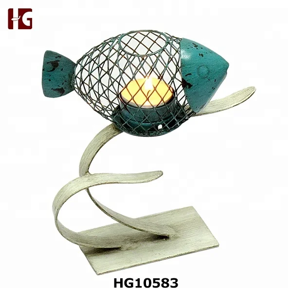 Decorative Lemon Tree Metal Candle Holder Stand