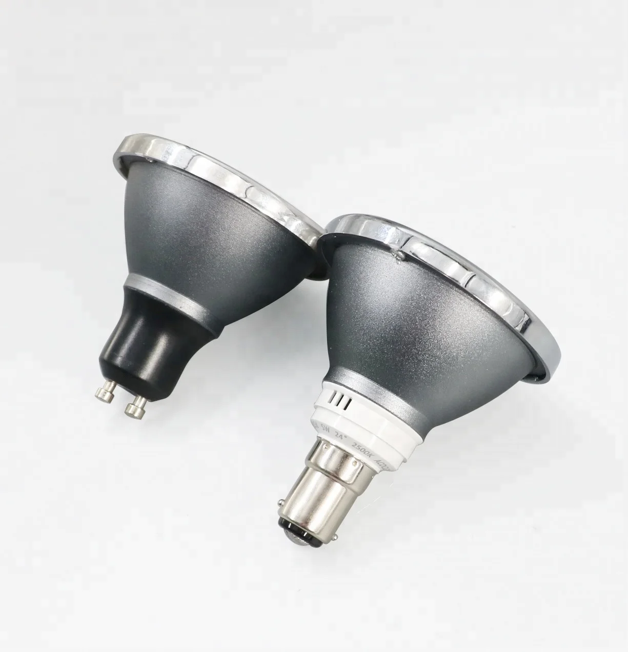 Led ceiling spot light Dimmable DC12V/85-265v 5W 6W lamp high bright GU10  grille spotlight B15 base bulb