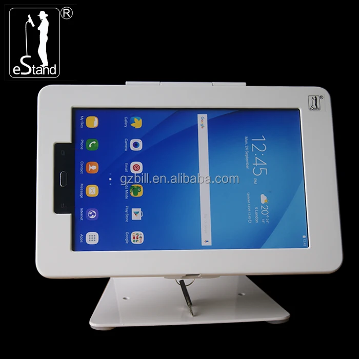 eStand BR24012R restaurant emenu ordering stand security tablet mounting case for Samsung tabA