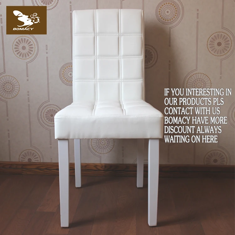 Bomacy Modern Design Dinning Little Tulip Chair Dining Room Chair With Leather Cushion